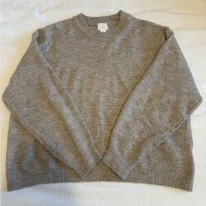 Cozy Gray Knit Sweater